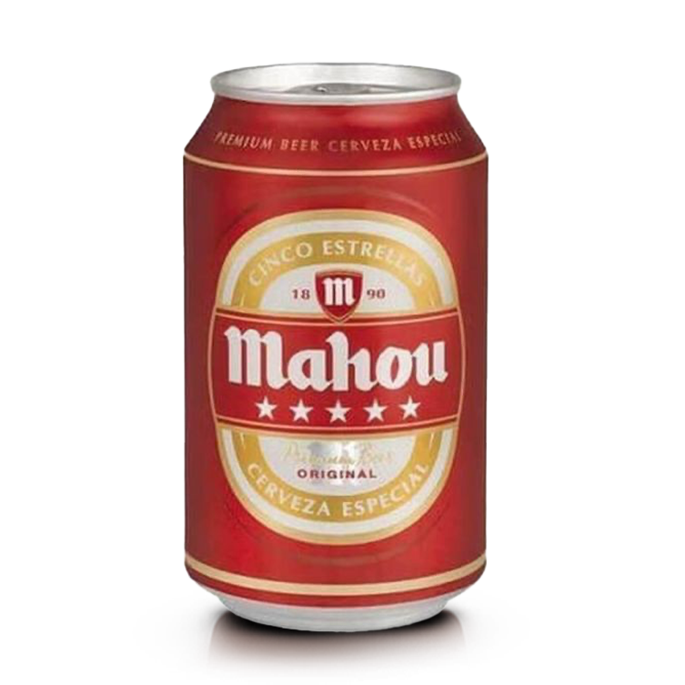 Mahou 5 Star Lager, can