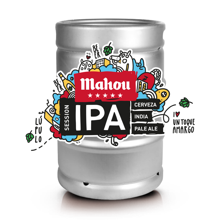 Mahou IPA, kegs